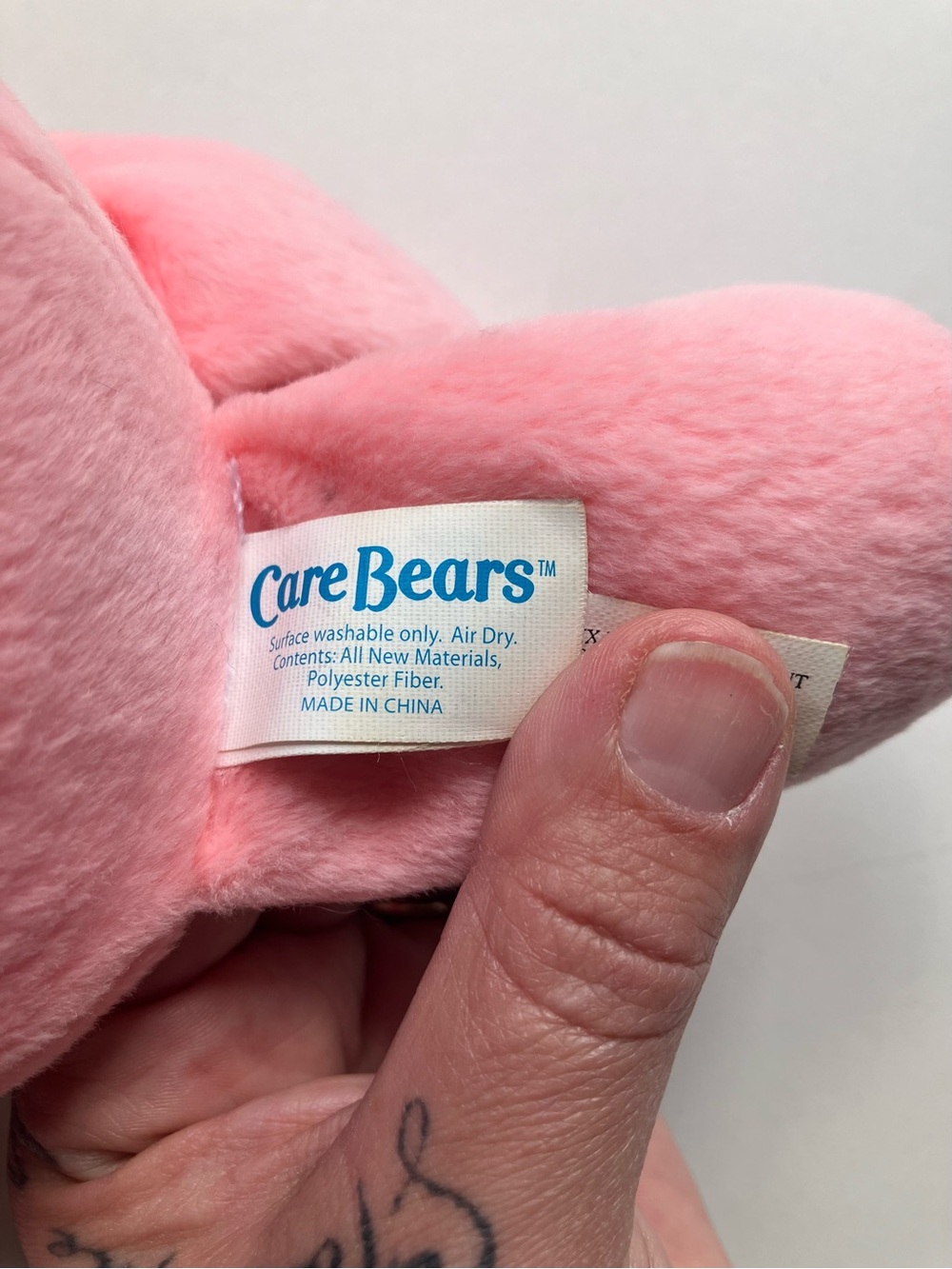 Care Bears Cheer Bear Pink Rainbow Plush Stuffed Animal Toy 9” 2002 - Picture 7 of 8